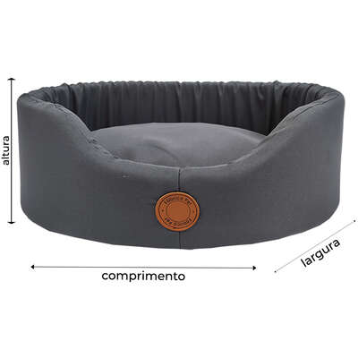 Cama Fábrica Pet Europa London Cinza