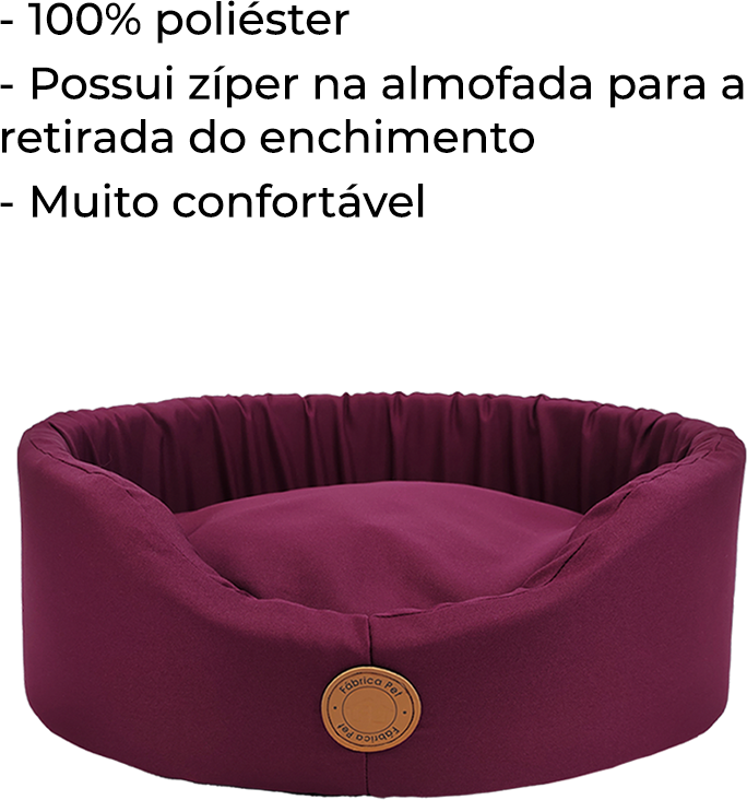 Cama Fábrica Pet Europa London Vinho - Tam. GG