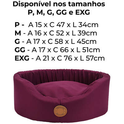 Cama Fábrica Pet Europa London Vinho