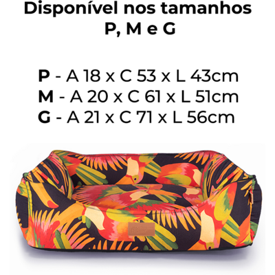 Cama Fábrica Pet Meu Brasil Tucano Vermelho