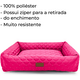 Cama Retangular Fábrica Pet Matelasse Pink