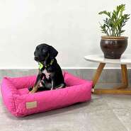 Cama Retangular Fábrica Pet Matelasse Pink - Tam. G