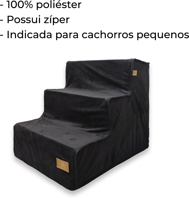 Escada Fabrica Pet Suede Preta