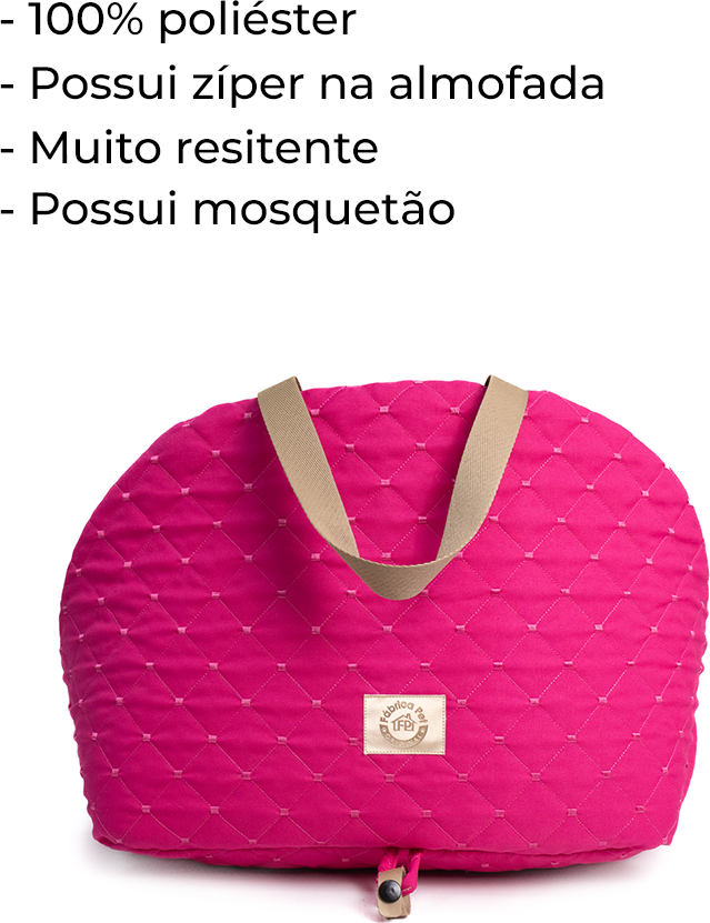 Bag Flex Fábrica Pet Matelasse Pink - Tam. Único