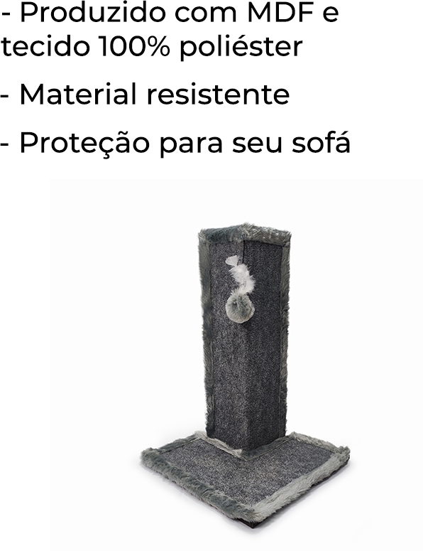 Brinquedo Arranhador Sofá Cinza - Tam. Único
