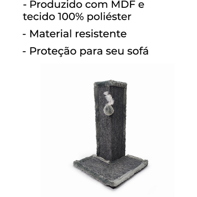 Brinquedo Arranhador Sofá Cinza