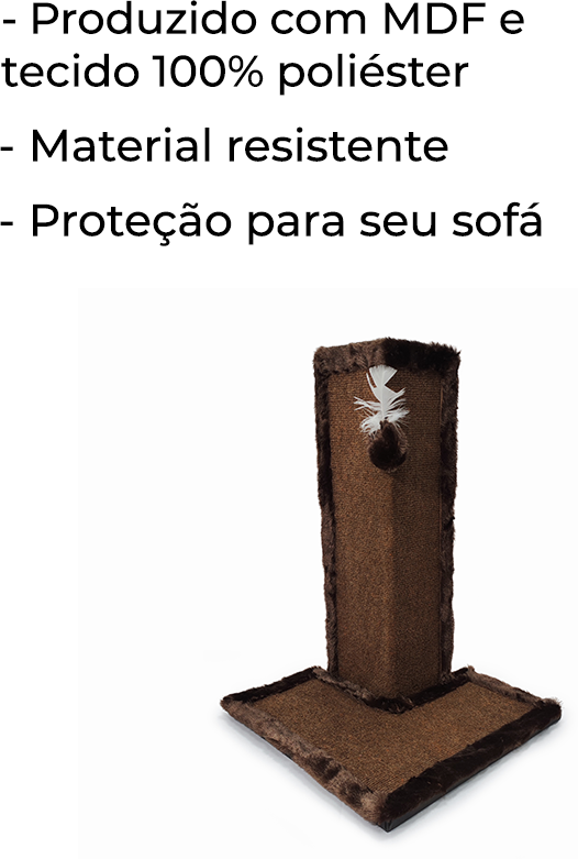 Brinquedo Arranhador Sofá Marrom - Tam. Único