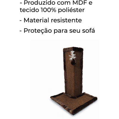 Brinquedo Arranhador Sofá Marrom