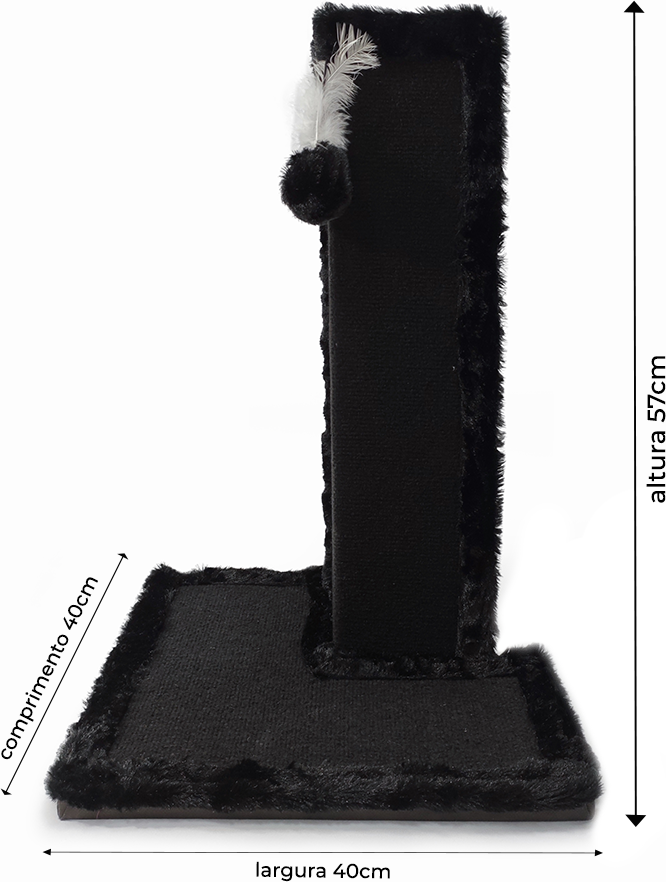 Brinquedo Arranhador Sofá Preto - Tam. Único
