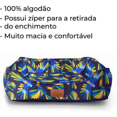Cama Fábrica Pet Meu Brasil Arara Azul”