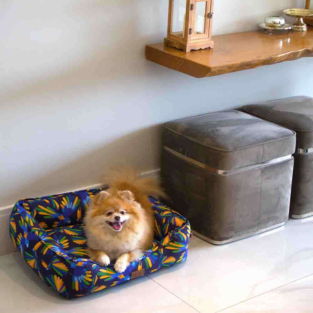 Cama Fábrica Pet Meu Brasil Arara Azul - Tam. M