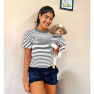 Camiseta Fábrica Pet Listrada Tal Mãe Tal Pet Cinza - Tam. GG