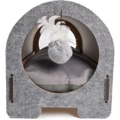 Arranhador Fábrica Pet Cama Iglu Cinza