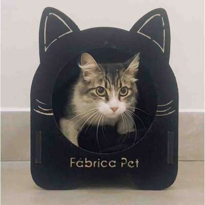 Arranhador Fábrica Pet Cama Iglu Preta