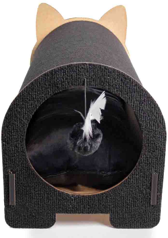 Arranhador Fábrica Pet Cama Iglu Preta - Tam. Único