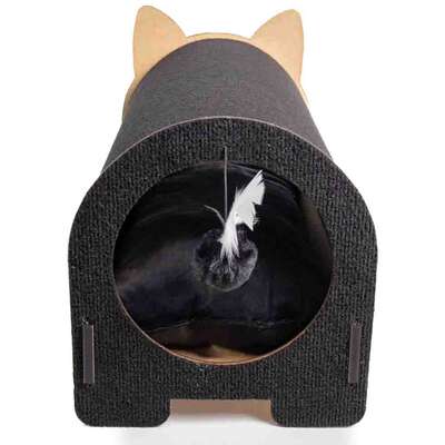 Arranhador Fábrica Pet Cama Iglu Preta