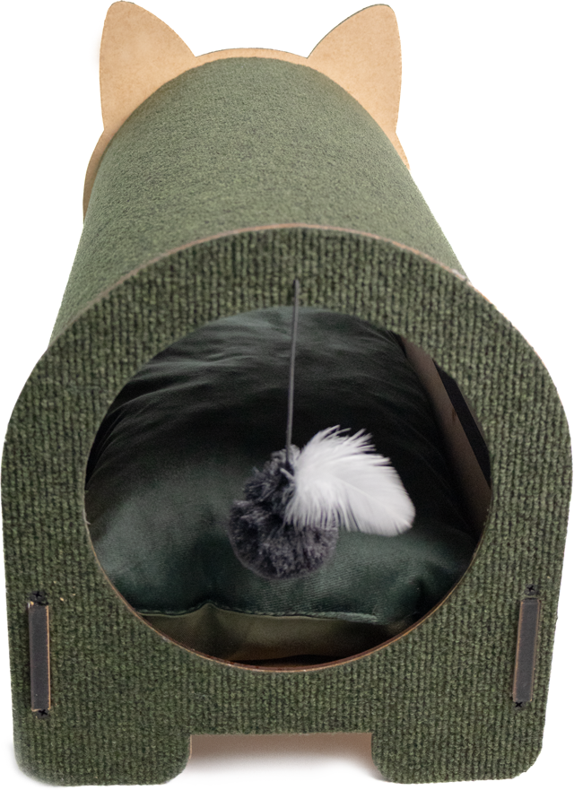 Arranhador Fábrica Pet Cama Iglu Verde - Tam. Único