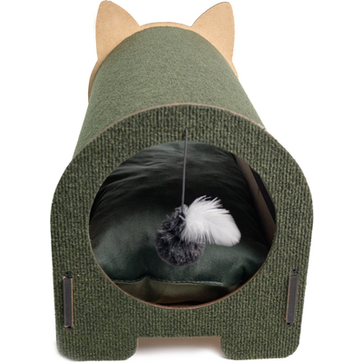 Arranhador Fábrica Pet Cama Iglu Verde