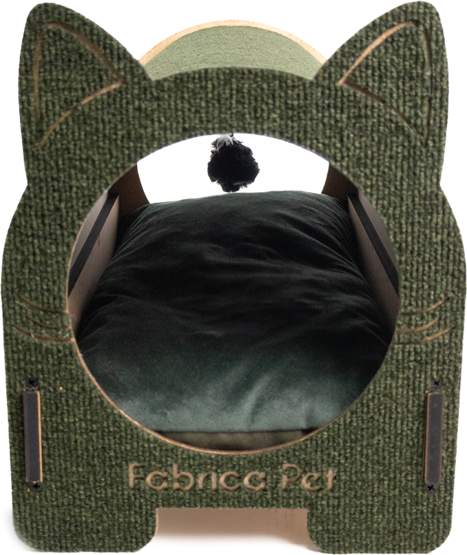 Arranhador Fábrica Pet Cama Iglu Verde - Tam. Único