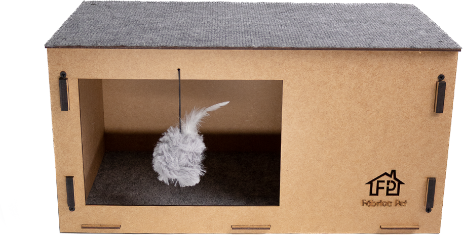 Arranhador Fábrica Pet Cat Box Cinza - Tam. Único