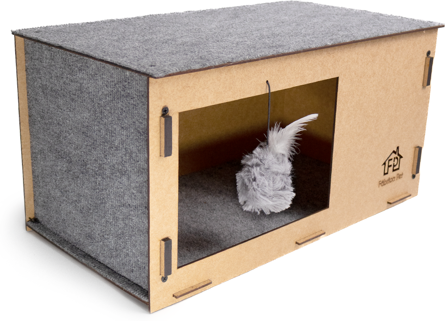 Arranhador Fábrica Pet Cat Box Cinza - Tam. Único