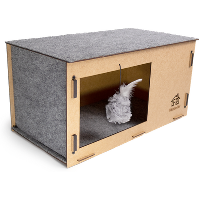 Arranhador Fábrica Pet Cat Box Cinza