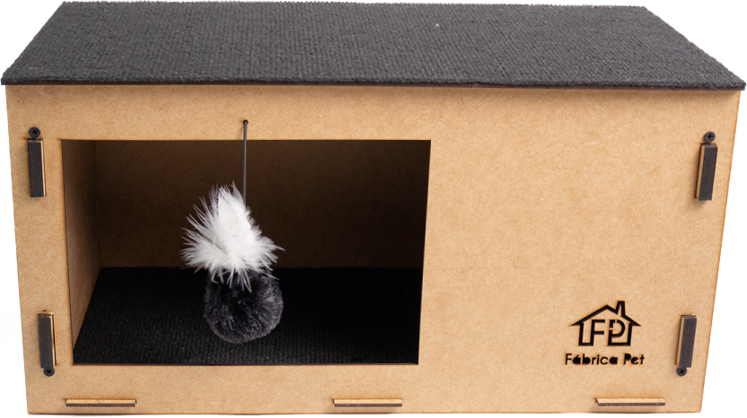 Arranhador Fábrica Pet Cat Box Preto - Tam. Único
