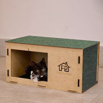 Arranhador Fábrica Pet Cat Box Verde