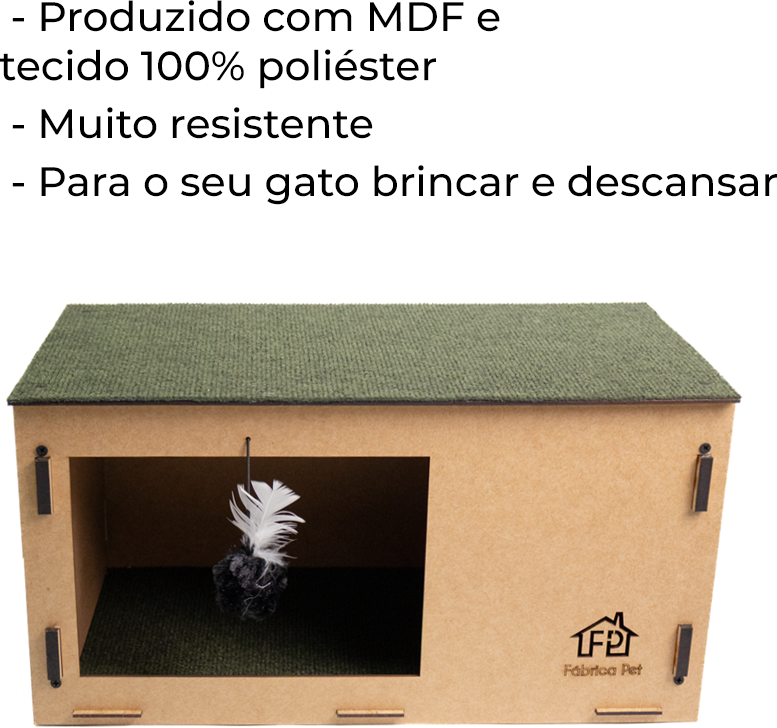 Arranhador Fábrica Pet Cat Box Verde - Tam. Único