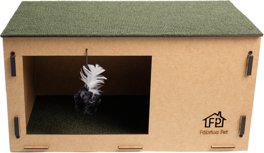 Arranhador Fábrica Pet Cat Box Verde - Tam. Único