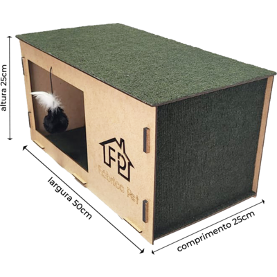 Arranhador Fábrica Pet Cat Box Verde