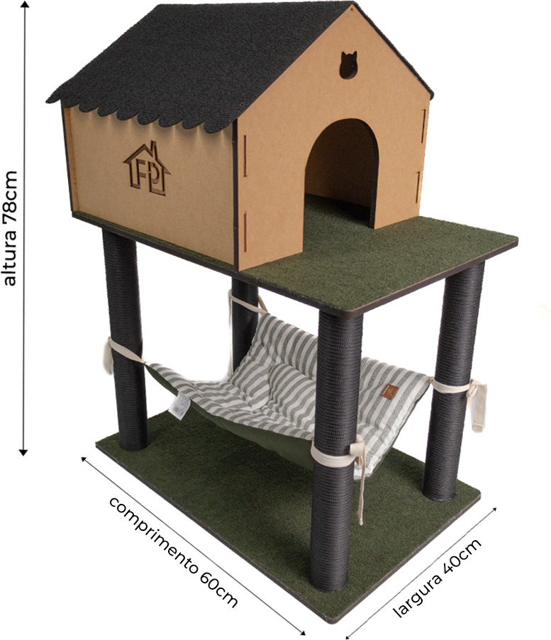 Arranhador Fábrica Pet Cat Home - Tam. Único