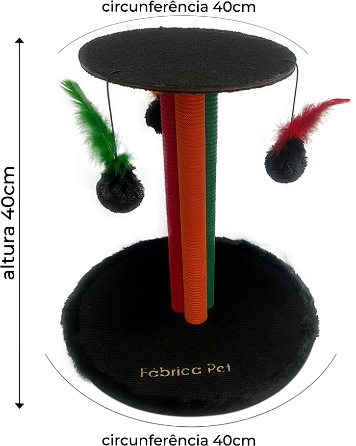 Arranhador Fábrica Pet Torre Tripla Verde - Tam. Único