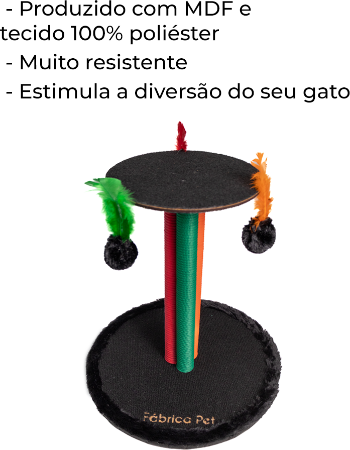 Arranhador Fábrica Pet Torre Tripla Verde - Tam. Único