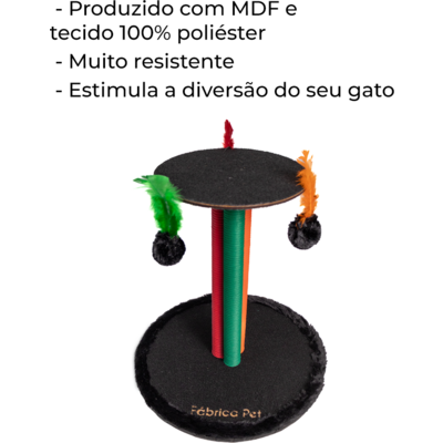 Arranhador Fábrica Pet Torre Tripla Verde