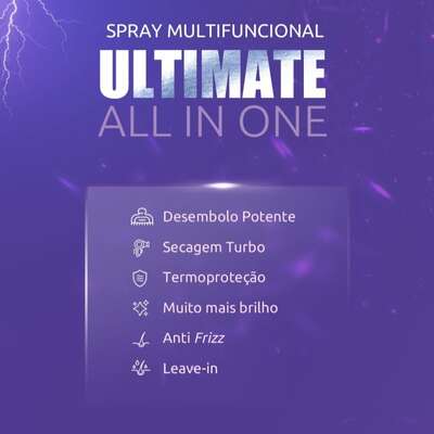 Leave-in Hydra Groomers Spray Multifuncional Ultimate All In One para Cães e Gatos