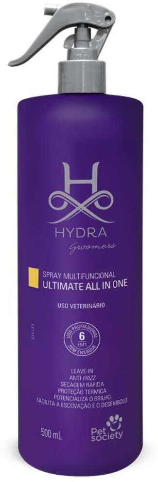 Leave-in Hydra Groomers Spray Multifuncional Ultimate All In One para Cães e Gatos - 500 mL