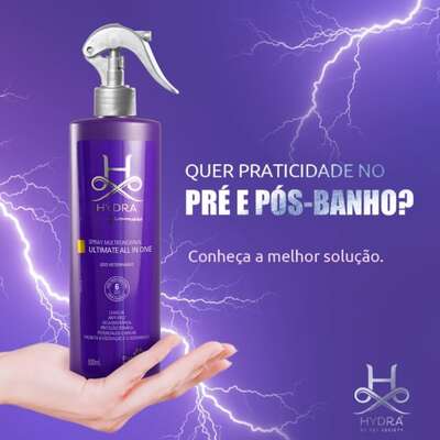 Leave-in Hydra Groomers Spray Multifuncional Ultimate All In One para Cães e Gatos