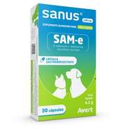 Suplemento Alimentar Avert Sanus 100 mg para Cães e Gatos - 30 Cápsulas