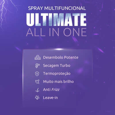 Leave-in Hydra Groomers Spray Multifuncional Ultimate All In One para Cães e Gatos