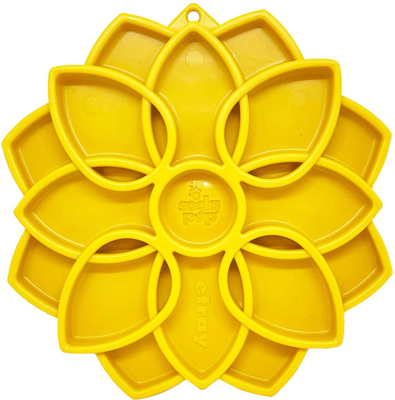 Comedouro Lento SodaPup Mandala Amarelo para Cães - Tam. Único