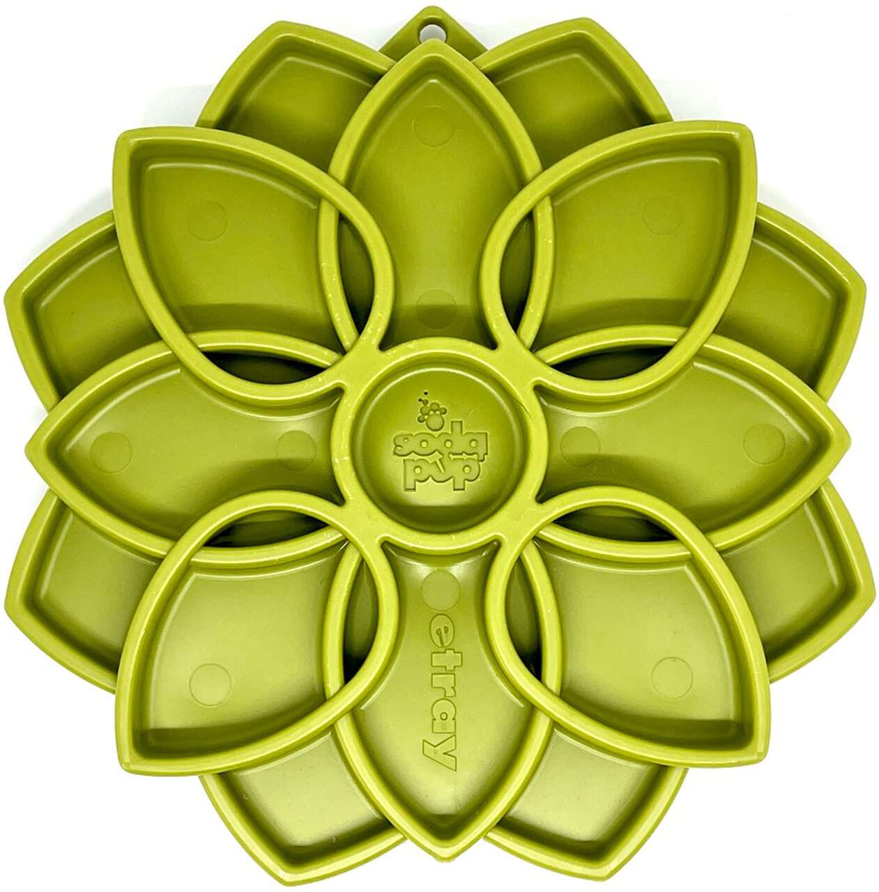 Comedouro Lento SodaPup Mandala Verde Claro para Cães - Tam. Único