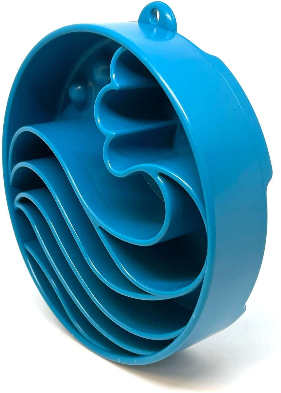 Comeduro Lento SodaPup Ondas Azul para Cães - Tam. Único