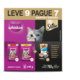 Ração Úmida Whiskas Sachê Carne e Frango + Sheba Atum para Gatos Adultos