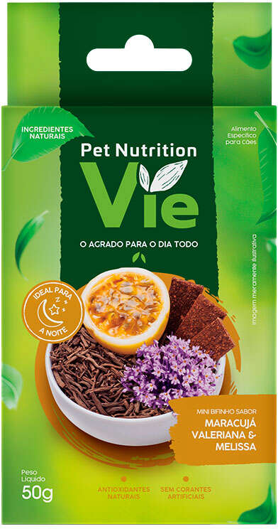 Bifinho Pet Nutrition Vie para Cães Sabor Maracujá, Valeriana e Melissa - 50 g
