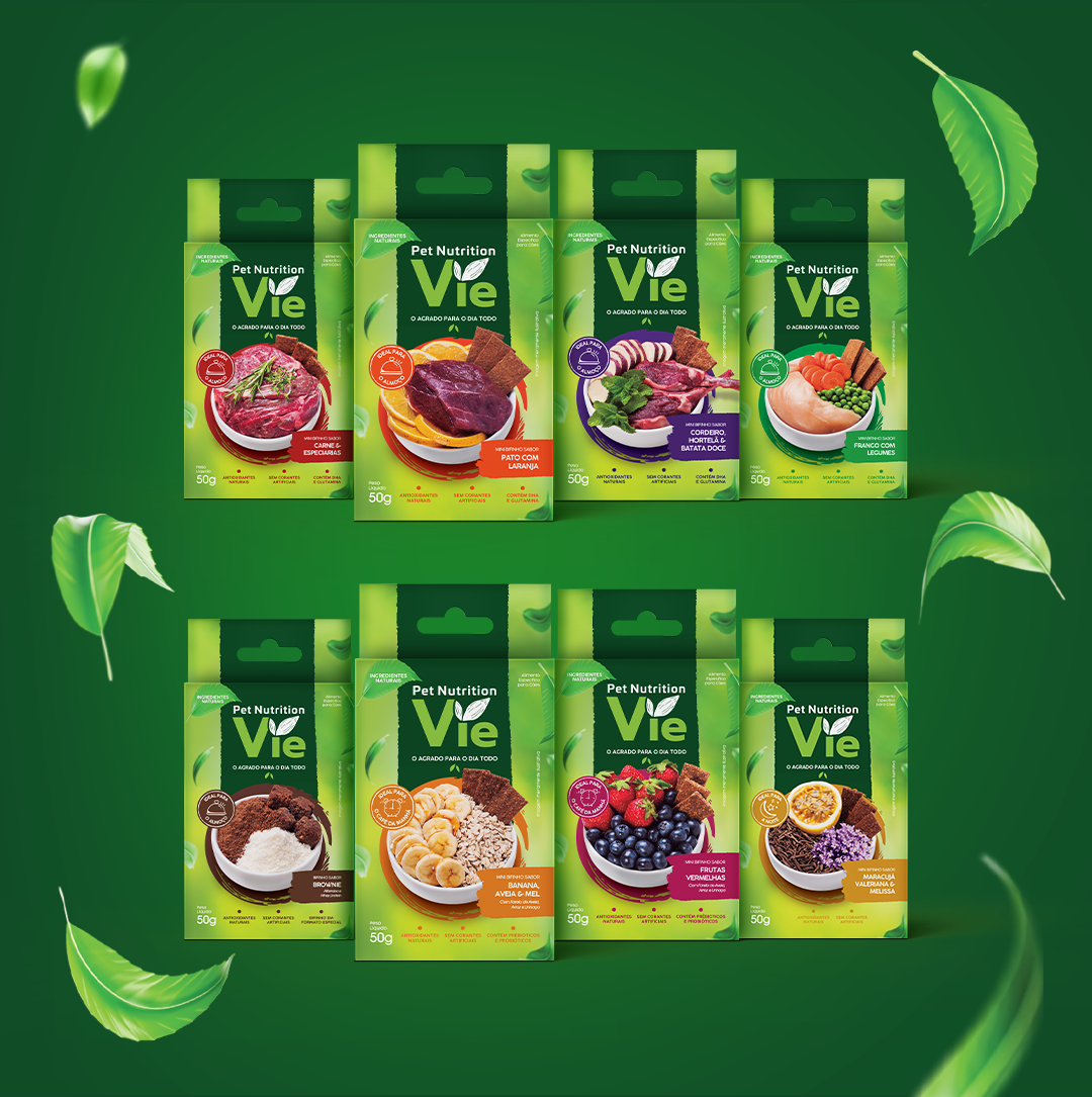 Bifinho Pet Nutrition Vie para Cães Sabor Banana, Mel e Aveia - 50 g