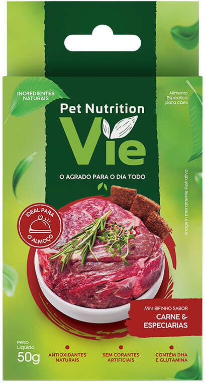 Bifinho Pet Nutrition Vie para Cães Sabor Carnes e Especiarias - 50 g