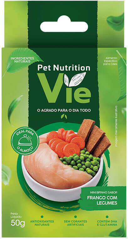 Bifinho Pet Nutrition Vie para Cães Sabor Frango com Legumes - 50 g