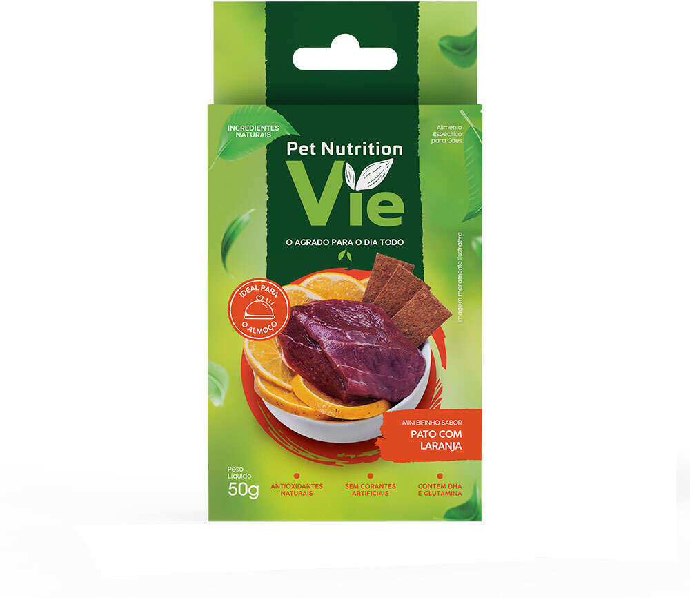 Bifinho Pet Nutrition Vie para Cães Sabor Pato com Laranja - 50 g
