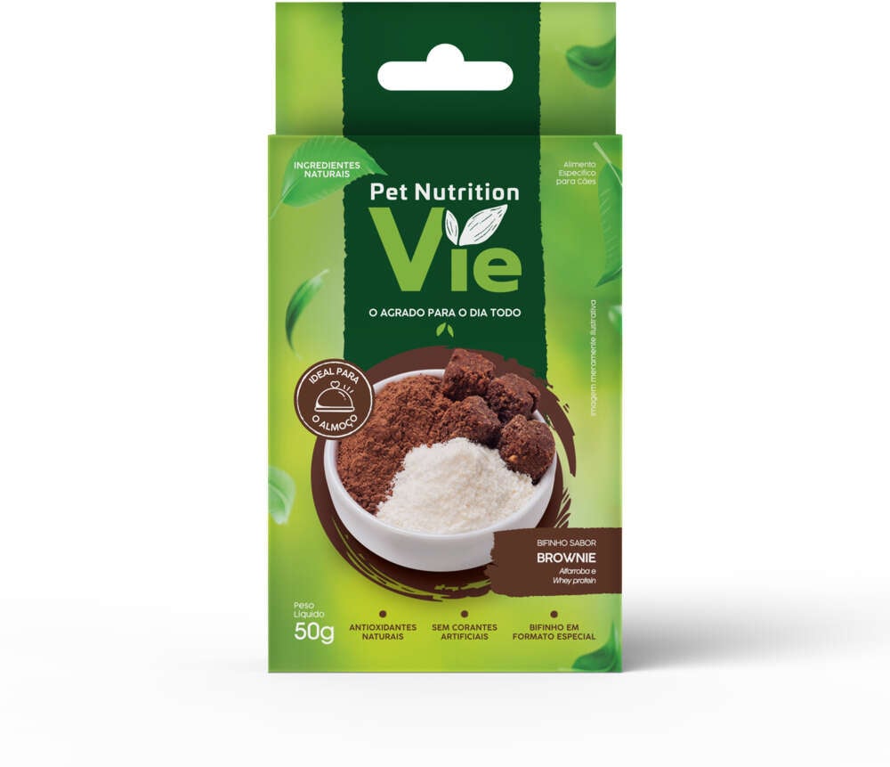 Bifinho Pet Nutrition Vie para Cães Sabor Brownie com Alfarroba - 50 g